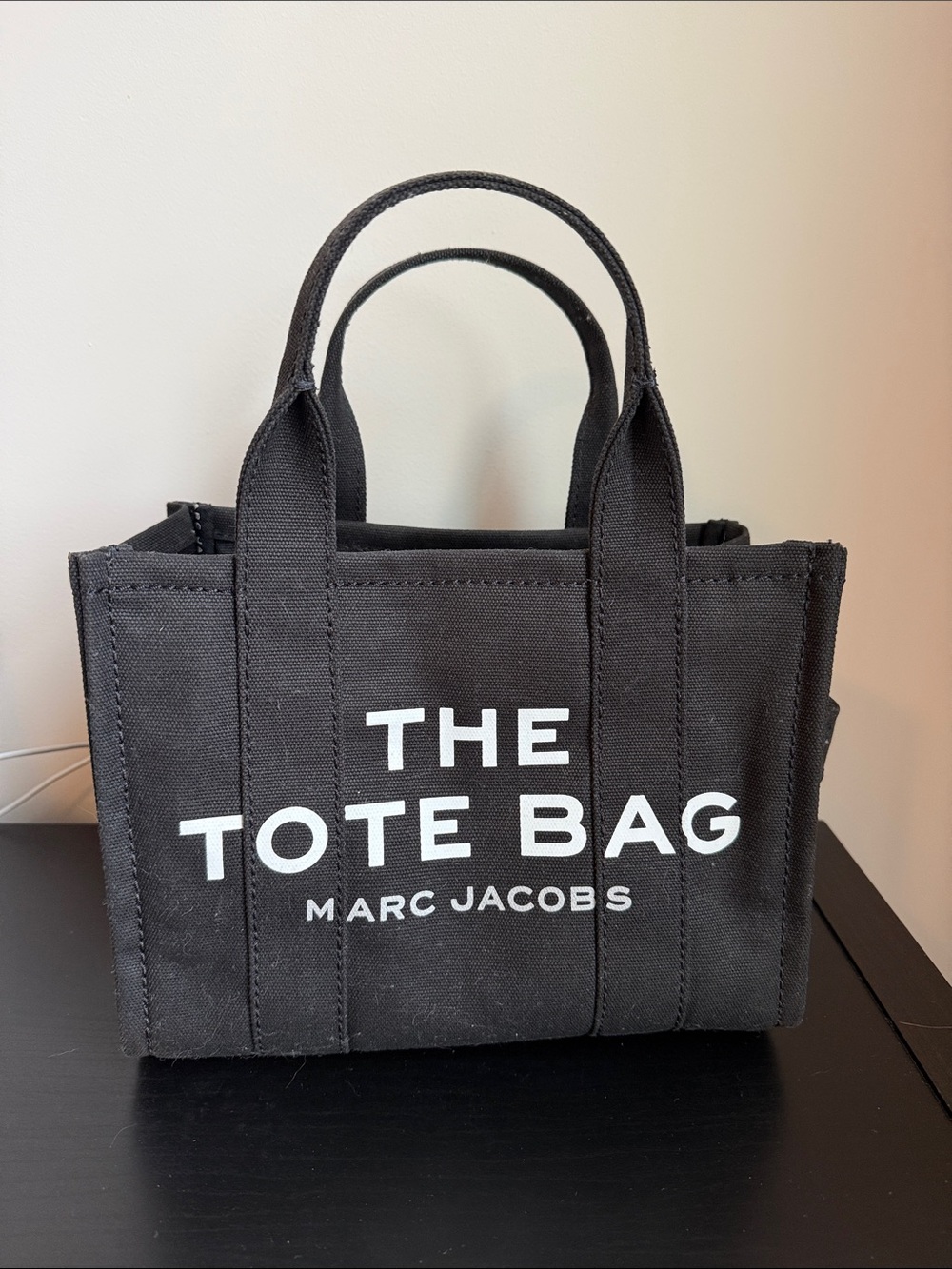 Marc Jacobs Black Canvas Mini Tote